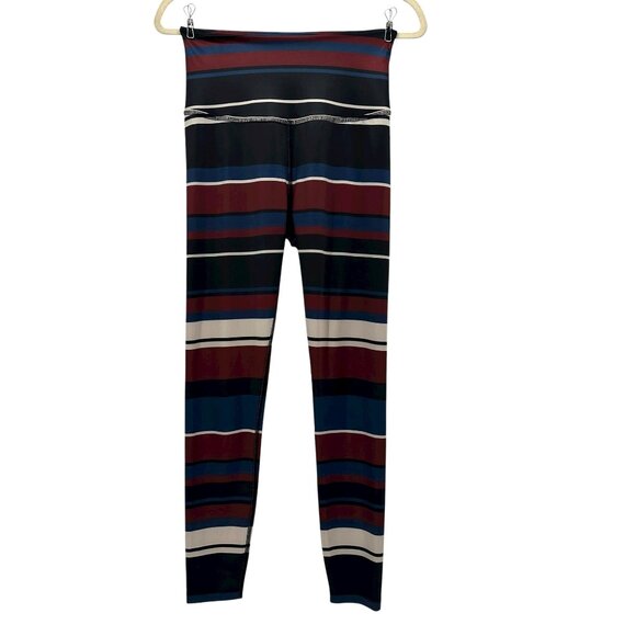 Beyond Yoga Womens Medium Leggings Stripe Lux High Waisted Midi Legging Pants - Picture 1 of 13